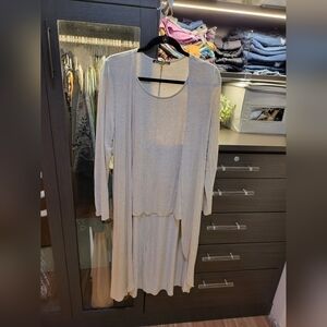 Boston proper tunic cardigan